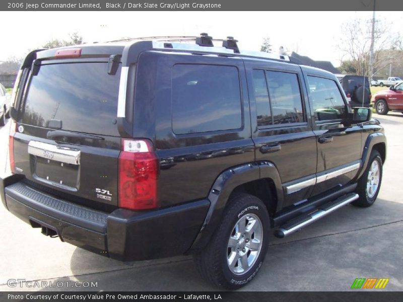 Black / Dark Slate Gray/Light Graystone 2006 Jeep Commander Limited