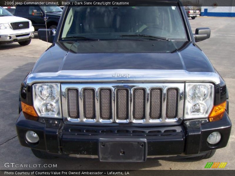 Black / Dark Slate Gray/Light Graystone 2006 Jeep Commander Limited
