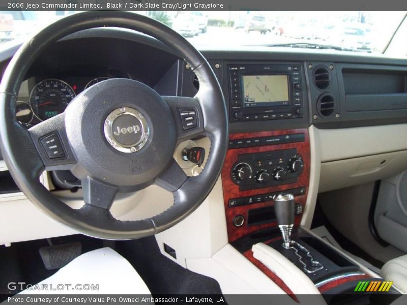 Black / Dark Slate Gray/Light Graystone 2006 Jeep Commander Limited
