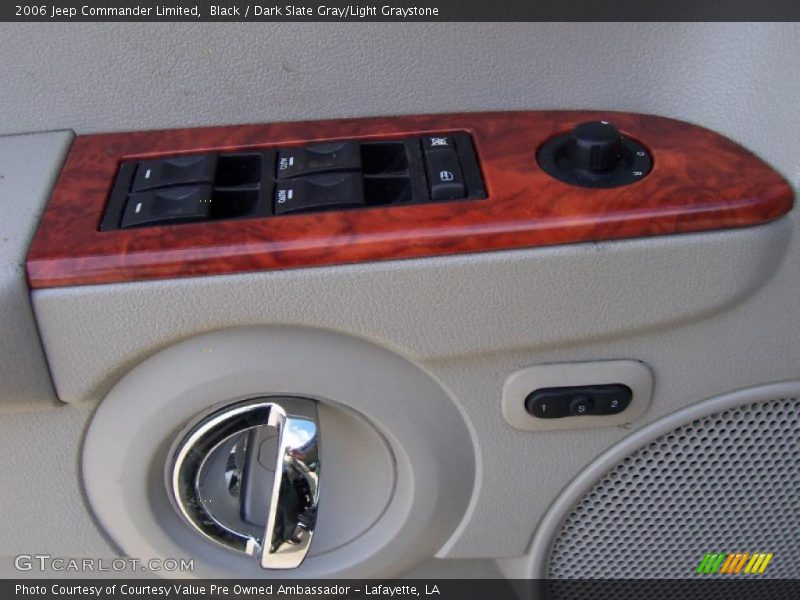 Black / Dark Slate Gray/Light Graystone 2006 Jeep Commander Limited