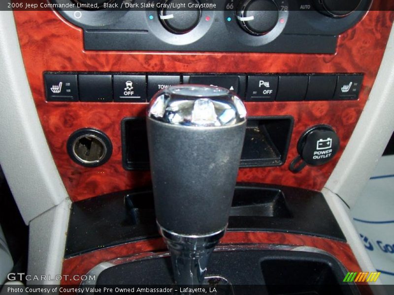 Black / Dark Slate Gray/Light Graystone 2006 Jeep Commander Limited