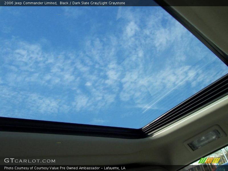 Black / Dark Slate Gray/Light Graystone 2006 Jeep Commander Limited