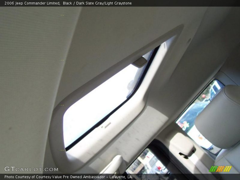 Black / Dark Slate Gray/Light Graystone 2006 Jeep Commander Limited