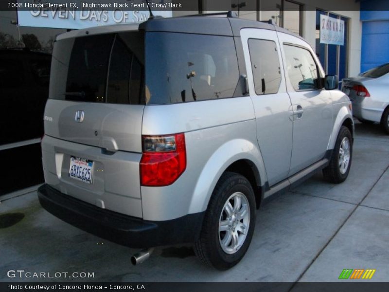 Nighthawk Black Pearl / Gray/Black 2008 Honda Element EX