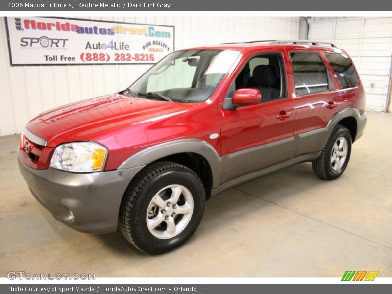 Redfire Metallic / Dark Flint Gray 2006 Mazda Tribute s
