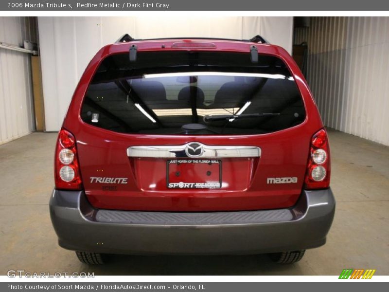 Redfire Metallic / Dark Flint Gray 2006 Mazda Tribute s