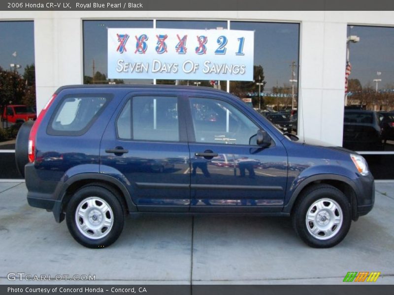Royal Blue Pearl / Black 2006 Honda CR-V LX