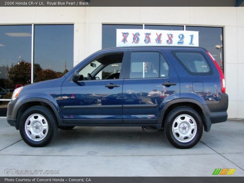 Royal Blue Pearl / Black 2006 Honda CR-V LX