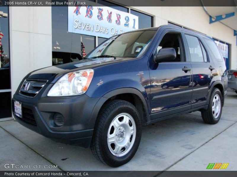 Royal Blue Pearl / Black 2006 Honda CR-V LX