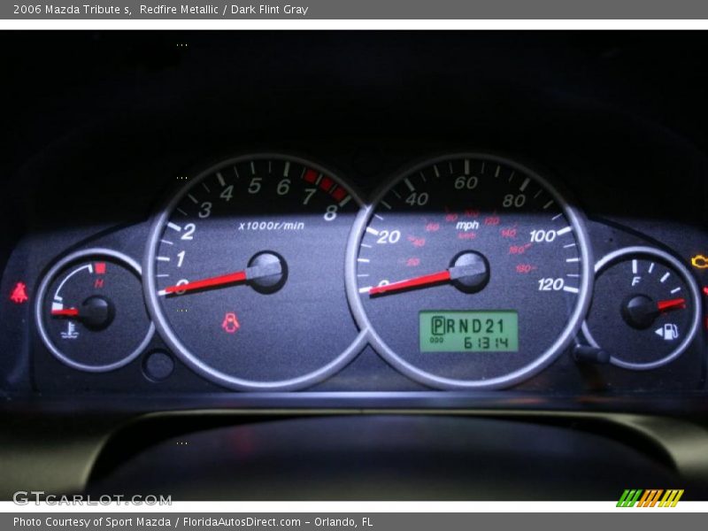 Redfire Metallic / Dark Flint Gray 2006 Mazda Tribute s