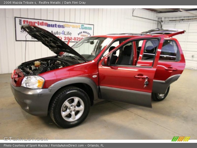 Redfire Metallic / Dark Flint Gray 2006 Mazda Tribute s