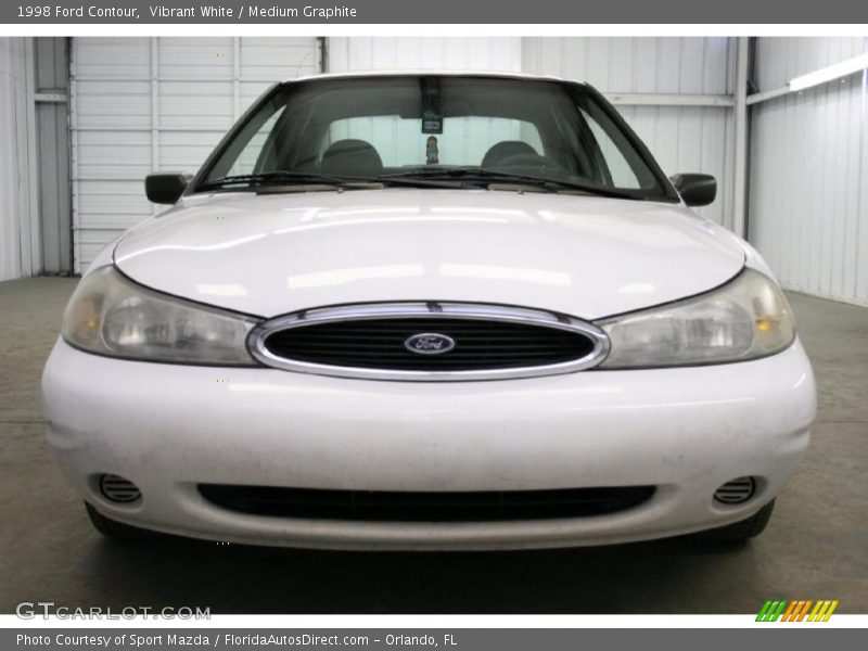 Vibrant White / Medium Graphite 1998 Ford Contour