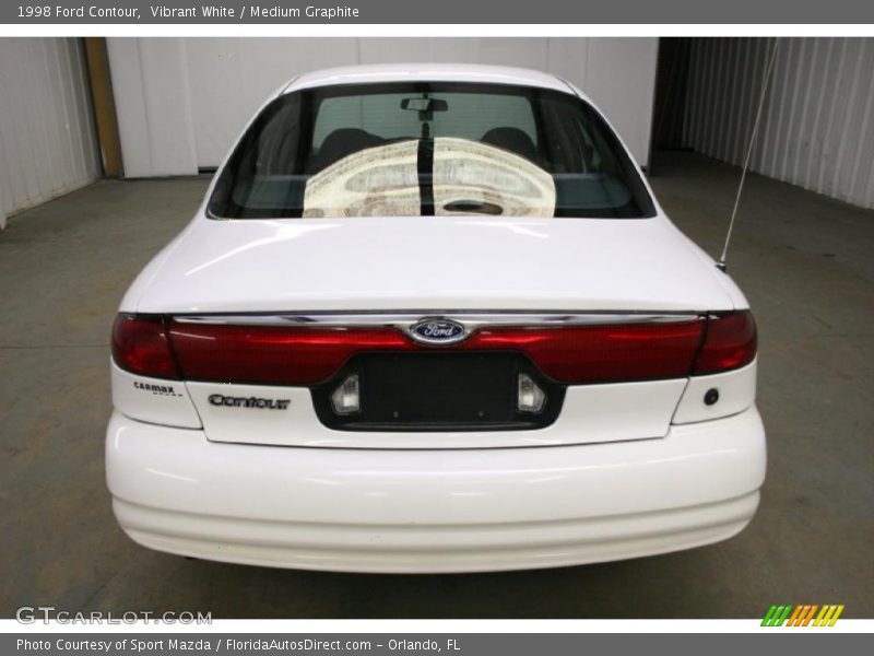 Vibrant White / Medium Graphite 1998 Ford Contour