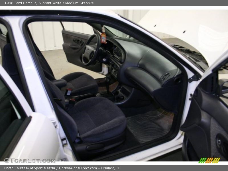 Vibrant White / Medium Graphite 1998 Ford Contour