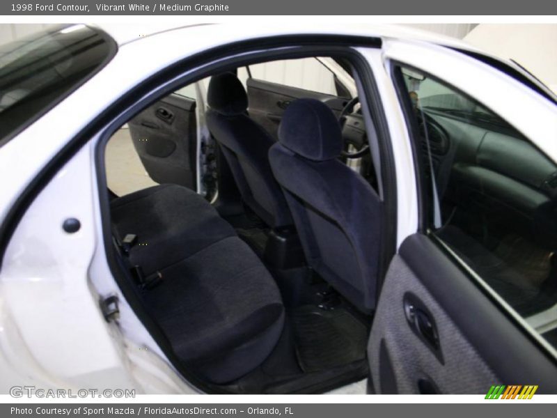 Vibrant White / Medium Graphite 1998 Ford Contour
