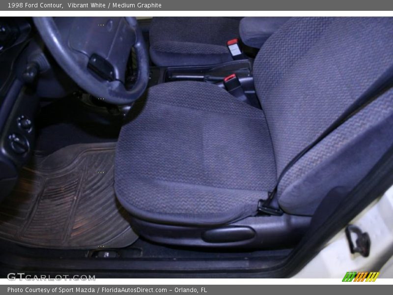 Vibrant White / Medium Graphite 1998 Ford Contour