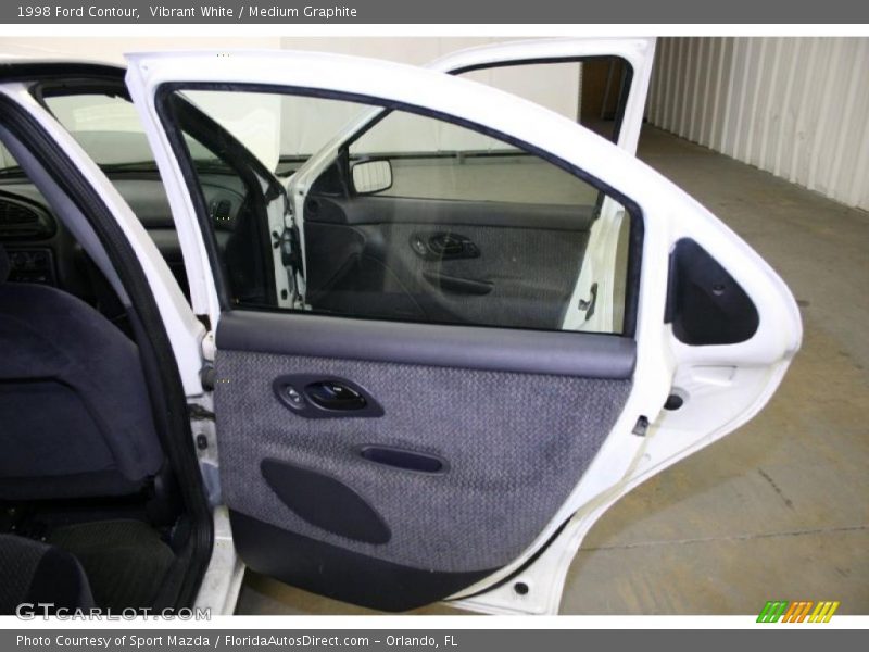 Vibrant White / Medium Graphite 1998 Ford Contour