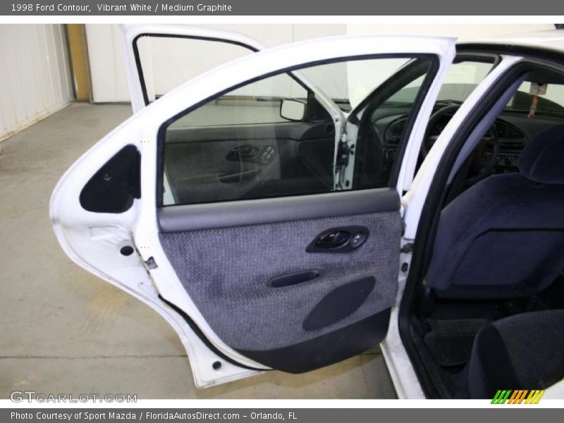 Vibrant White / Medium Graphite 1998 Ford Contour