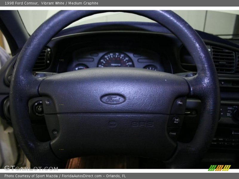 Vibrant White / Medium Graphite 1998 Ford Contour
