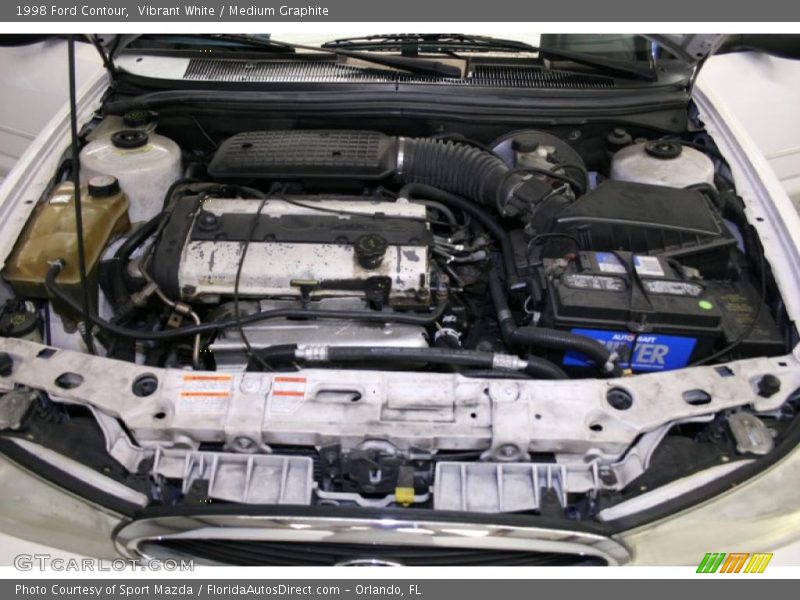 Vibrant White / Medium Graphite 1998 Ford Contour