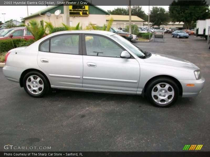 Silver Pewter / Gray 2003 Hyundai Elantra GLS Sedan