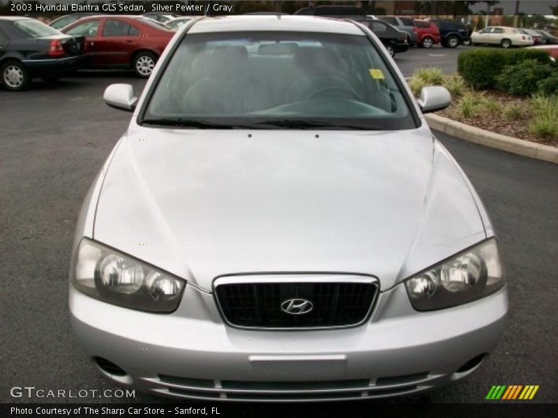 Silver Pewter / Gray 2003 Hyundai Elantra GLS Sedan
