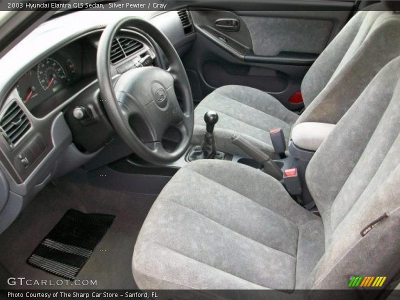 Silver Pewter / Gray 2003 Hyundai Elantra GLS Sedan
