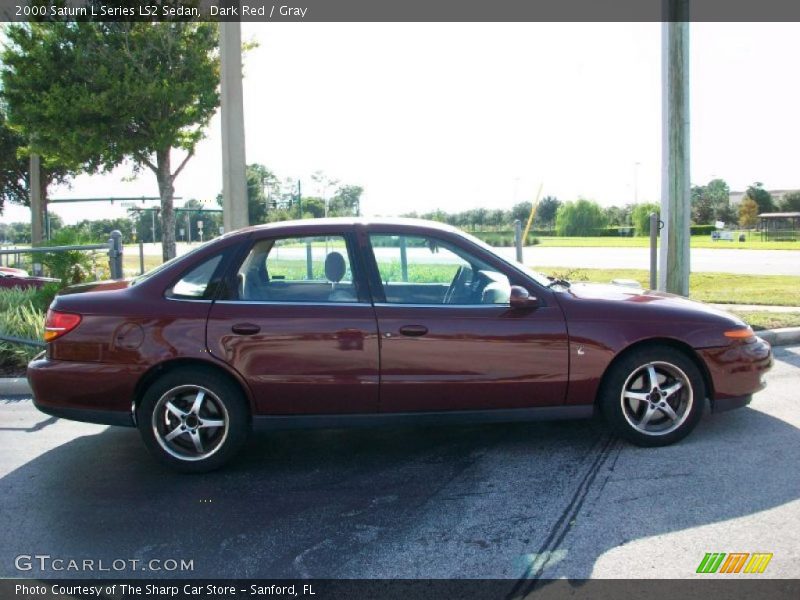 Dark Red / Gray 2000 Saturn L Series LS2 Sedan