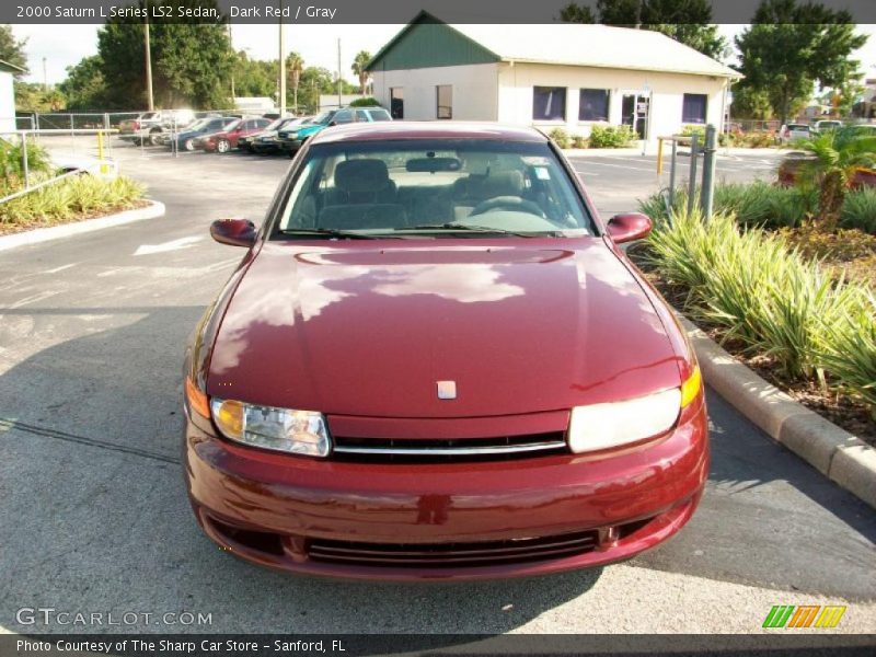 Dark Red / Gray 2000 Saturn L Series LS2 Sedan