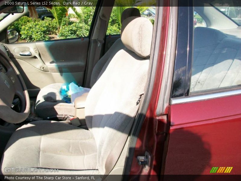 Dark Red / Gray 2000 Saturn L Series LS2 Sedan
