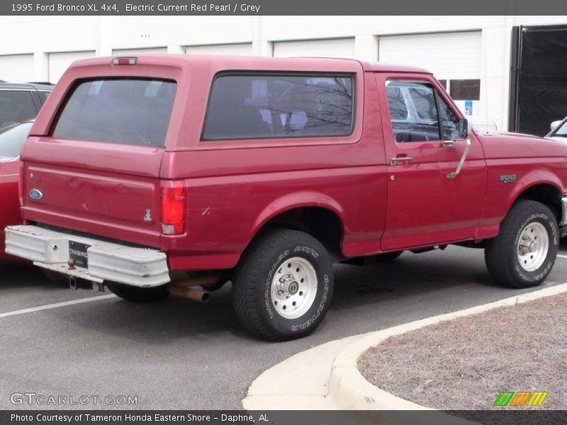 Electric Current Red Pearl / Grey 1995 Ford Bronco XL 4x4