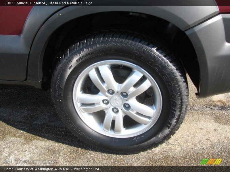 Mesa Red Metallic / Beige 2007 Hyundai Tucson SE