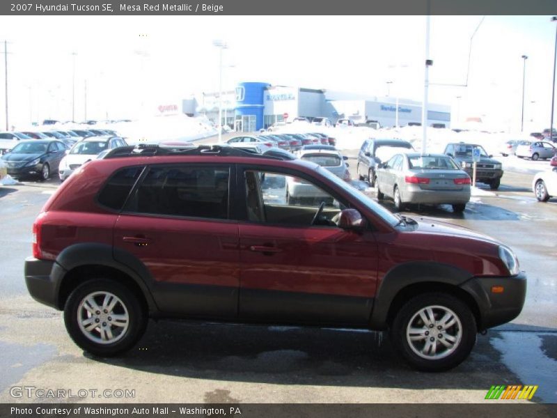 Mesa Red Metallic / Beige 2007 Hyundai Tucson SE