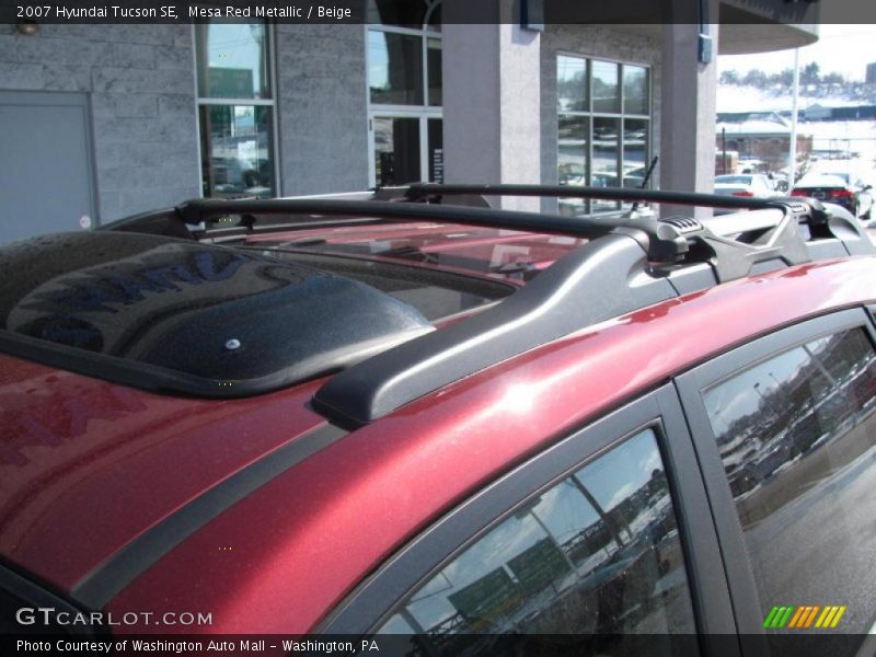 Mesa Red Metallic / Beige 2007 Hyundai Tucson SE