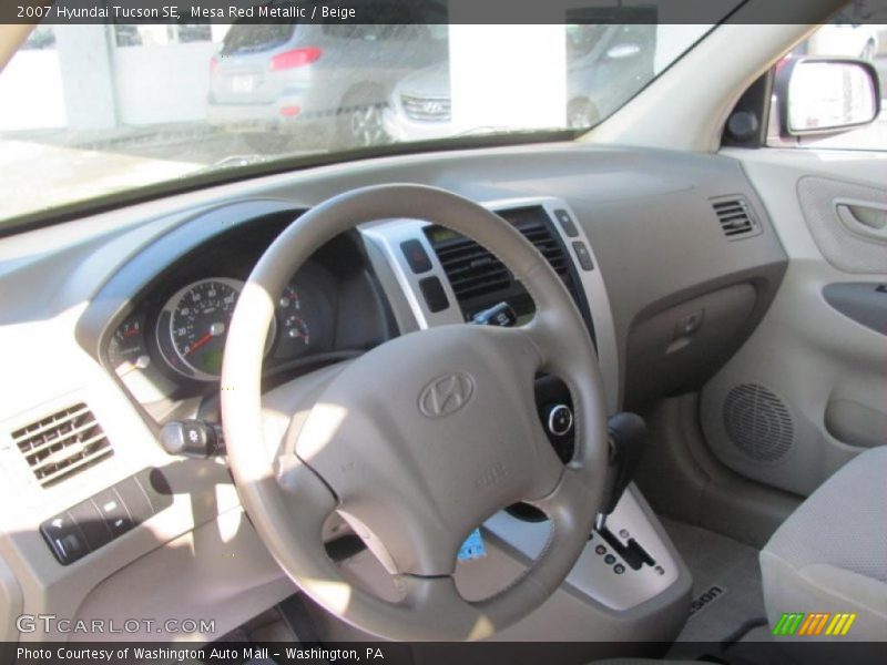 Mesa Red Metallic / Beige 2007 Hyundai Tucson SE