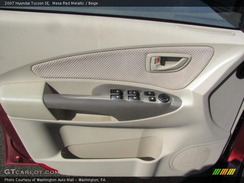 Mesa Red Metallic / Beige 2007 Hyundai Tucson SE