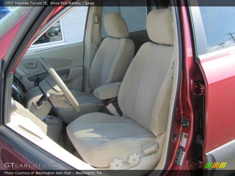 Mesa Red Metallic / Beige 2007 Hyundai Tucson SE