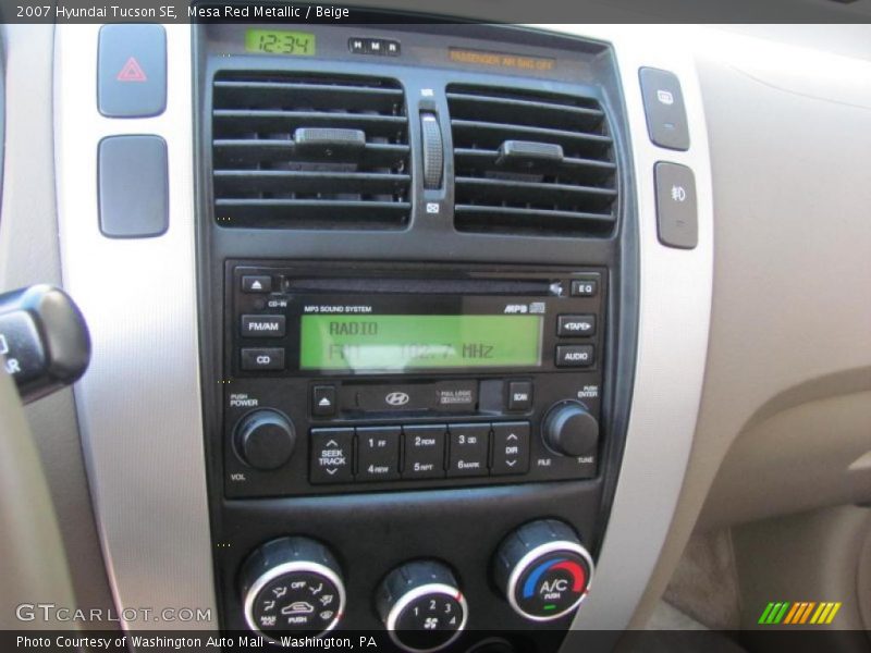 Mesa Red Metallic / Beige 2007 Hyundai Tucson SE