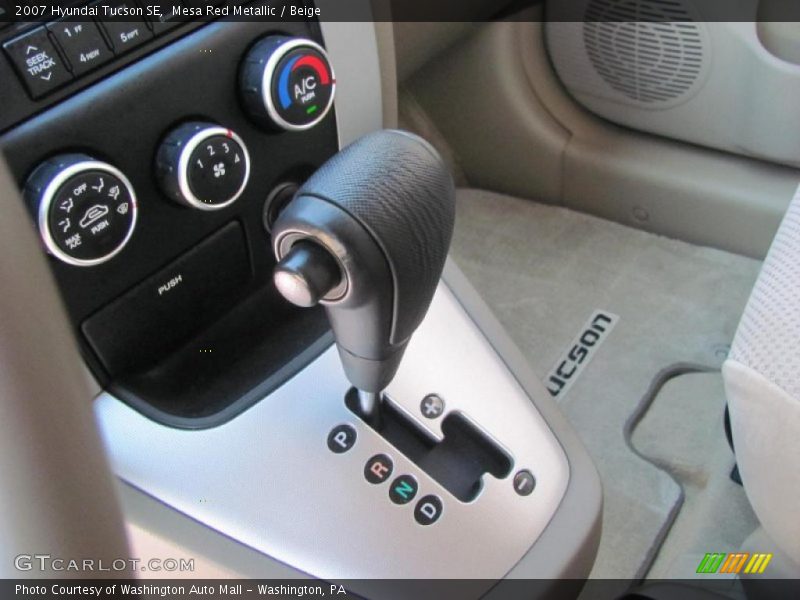 Mesa Red Metallic / Beige 2007 Hyundai Tucson SE