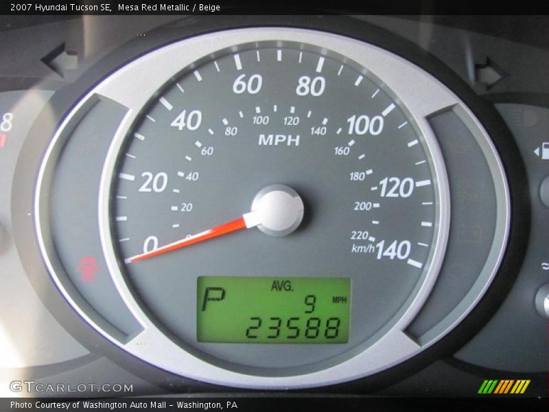 Mesa Red Metallic / Beige 2007 Hyundai Tucson SE
