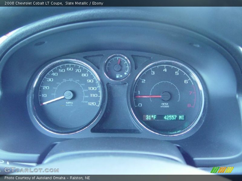 Slate Metallic / Ebony 2008 Chevrolet Cobalt LT Coupe