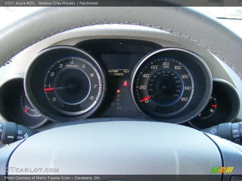 Nimbus Gray Metallic / Parchment 2007 Acura MDX