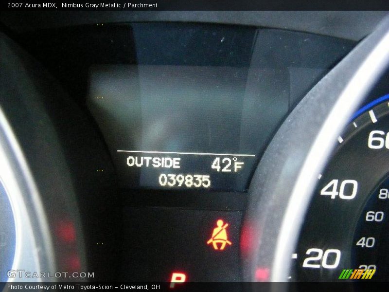 Nimbus Gray Metallic / Parchment 2007 Acura MDX