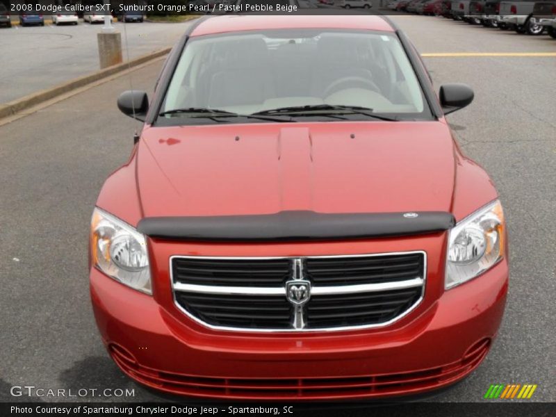 Sunburst Orange Pearl / Pastel Pebble Beige 2008 Dodge Caliber SXT