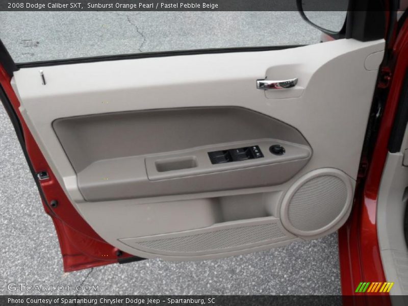 Sunburst Orange Pearl / Pastel Pebble Beige 2008 Dodge Caliber SXT