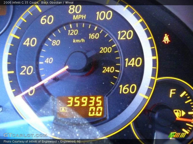Black Obsidian / Wheat 2006 Infiniti G 35 Coupe