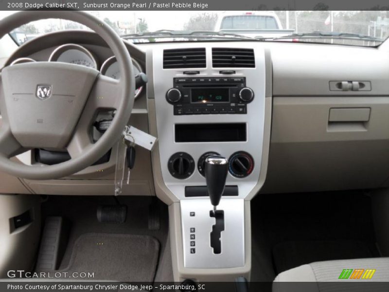 Sunburst Orange Pearl / Pastel Pebble Beige 2008 Dodge Caliber SXT