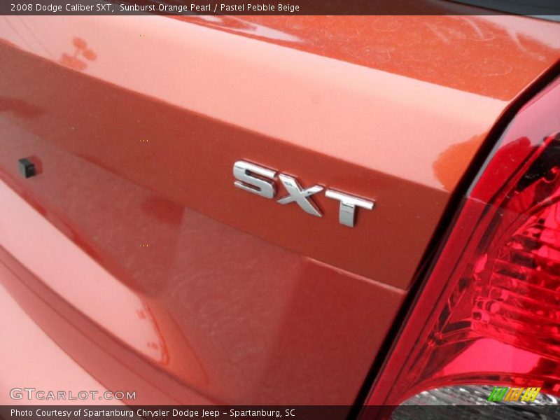 Sunburst Orange Pearl / Pastel Pebble Beige 2008 Dodge Caliber SXT