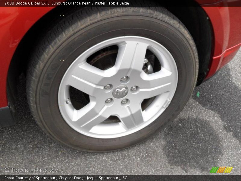 Sunburst Orange Pearl / Pastel Pebble Beige 2008 Dodge Caliber SXT