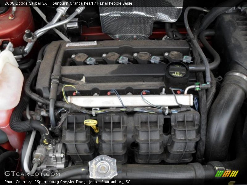 Sunburst Orange Pearl / Pastel Pebble Beige 2008 Dodge Caliber SXT